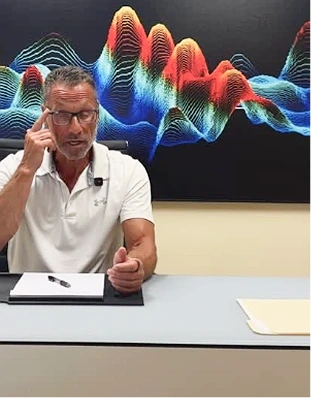 Doctor explaining advanced regenerative medicine concepts
