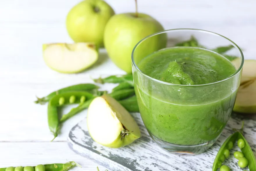 Green apples and healthy smoothie representing anti-inflammatory nutrition | Restoration Health 365 in Jericho NY